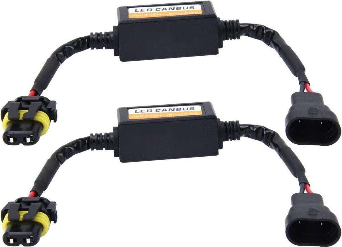 2 PCS 9005/9006/9012 Auto Auto LED Koplamp Canbus Waarschuwing Foutloze decoderadapter voor DC 9-36V / 20W-40W