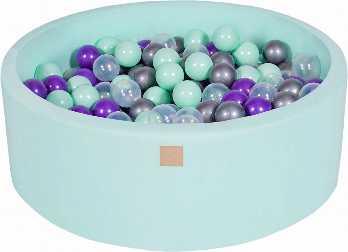 Ronde Ballenbak set incl 300 ballen 90x40cm - Mint: Mint