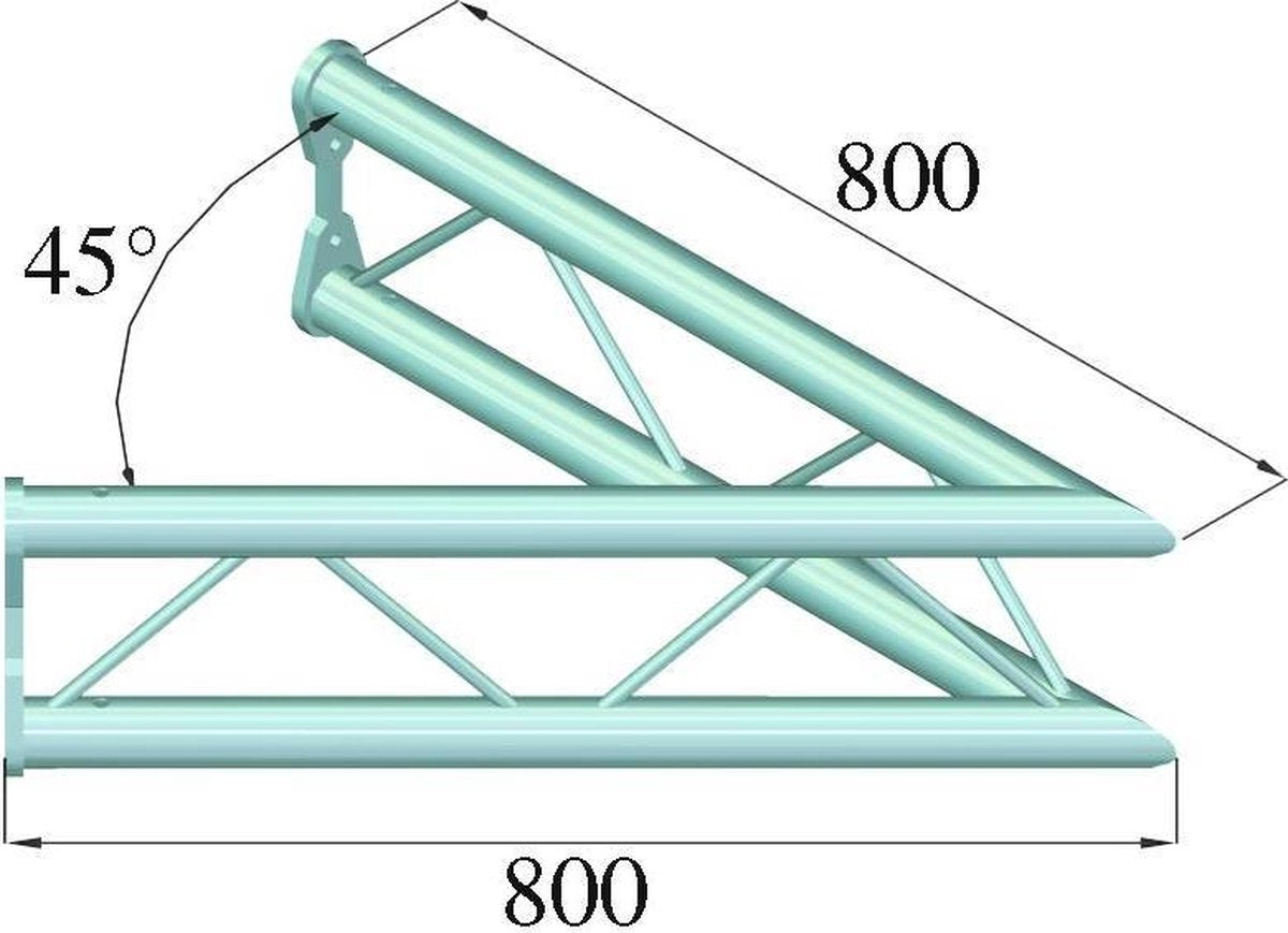 ALUTRUSS BISYSTEM PV-19 2-way 45° vertical