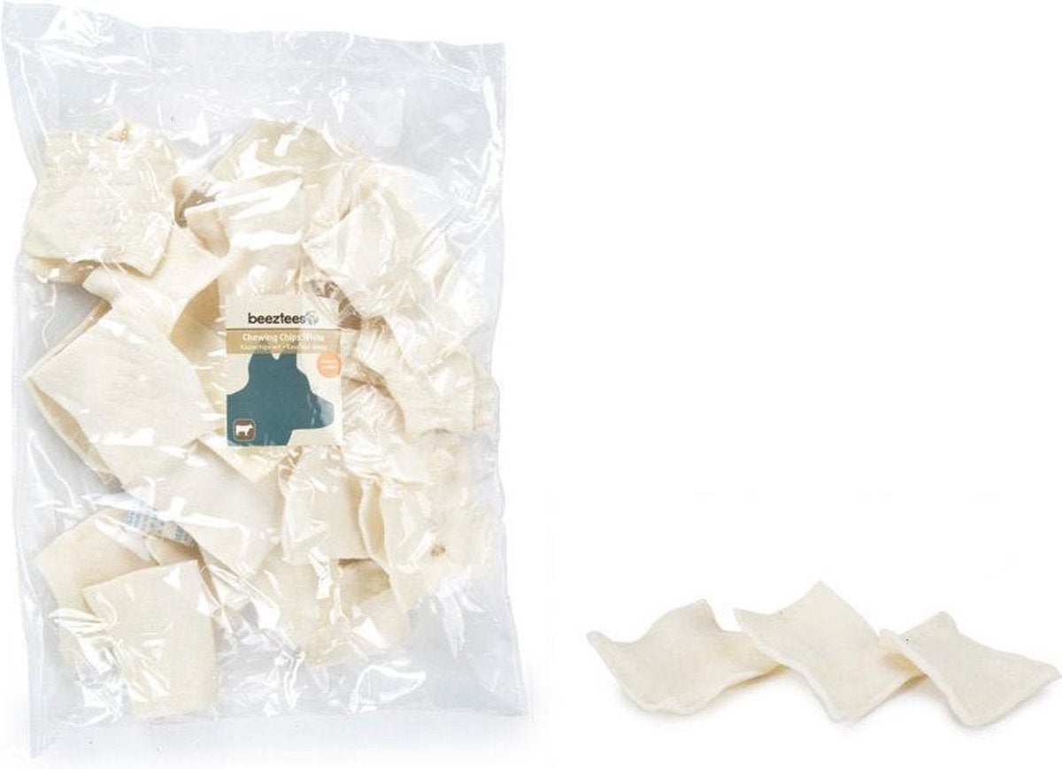 Beeztees Kauwchips Voordeel - Hondensnack - Wit - 500 gram