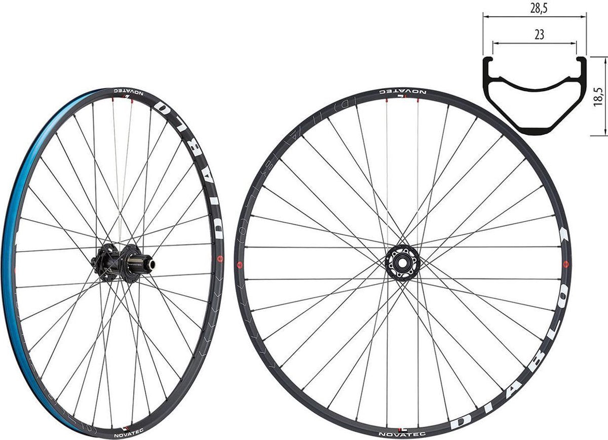Novatec wielset MTB Diablo 27