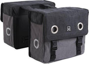 Willex Canvas Dubbele Tas Zwart/Grijs