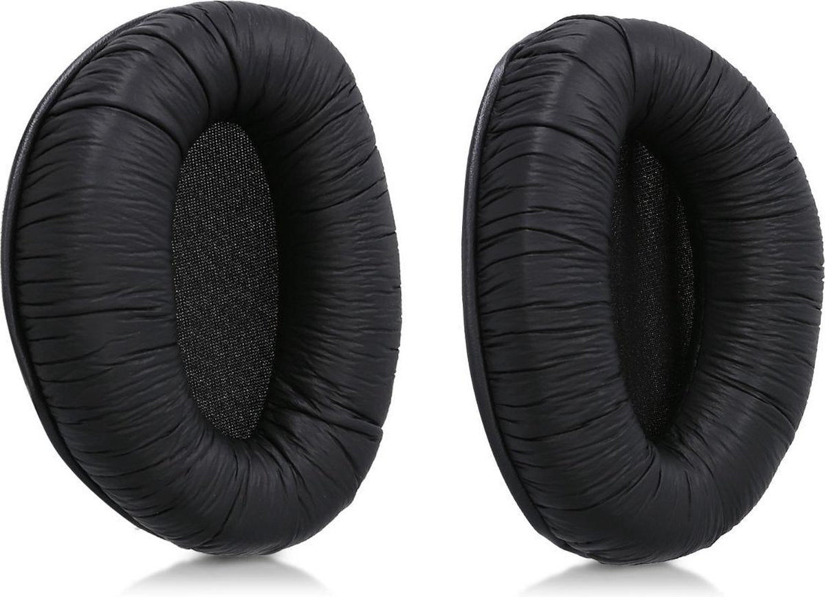 kwmobile 2x oorkussens voor Sennheiser RS160 / RS170 / RS180 koptelefoons - imitatieleer - voor over-ear-koptelefoon - zwart