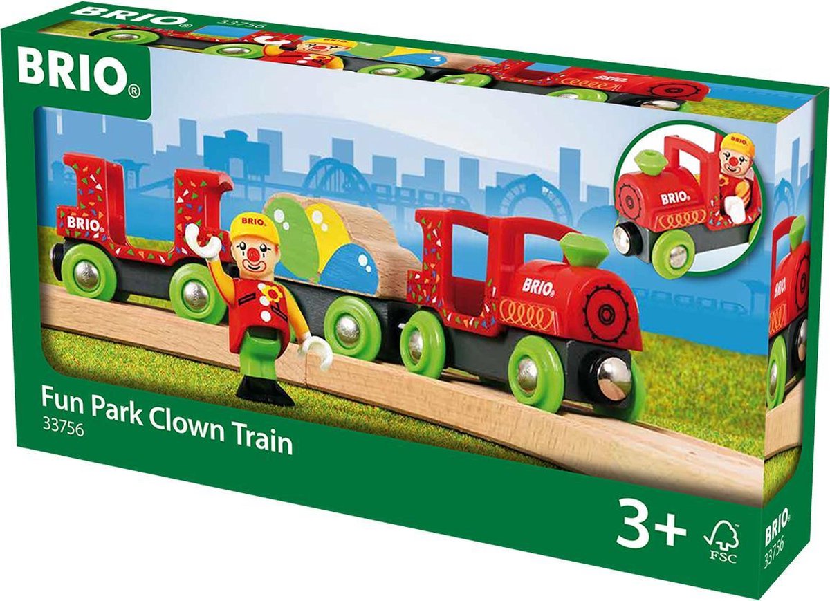 BRIO Pretpark trein met clown - 33756