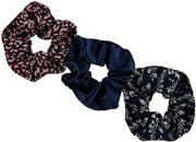 Sarlini Haarelastiek Scrunchies Multi Bordeaux | 3 stuks