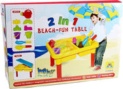 Zandtafel - Watertafel - met 9 accessoires - met deksel vanaf 3 jaar - 30 cm. hoog