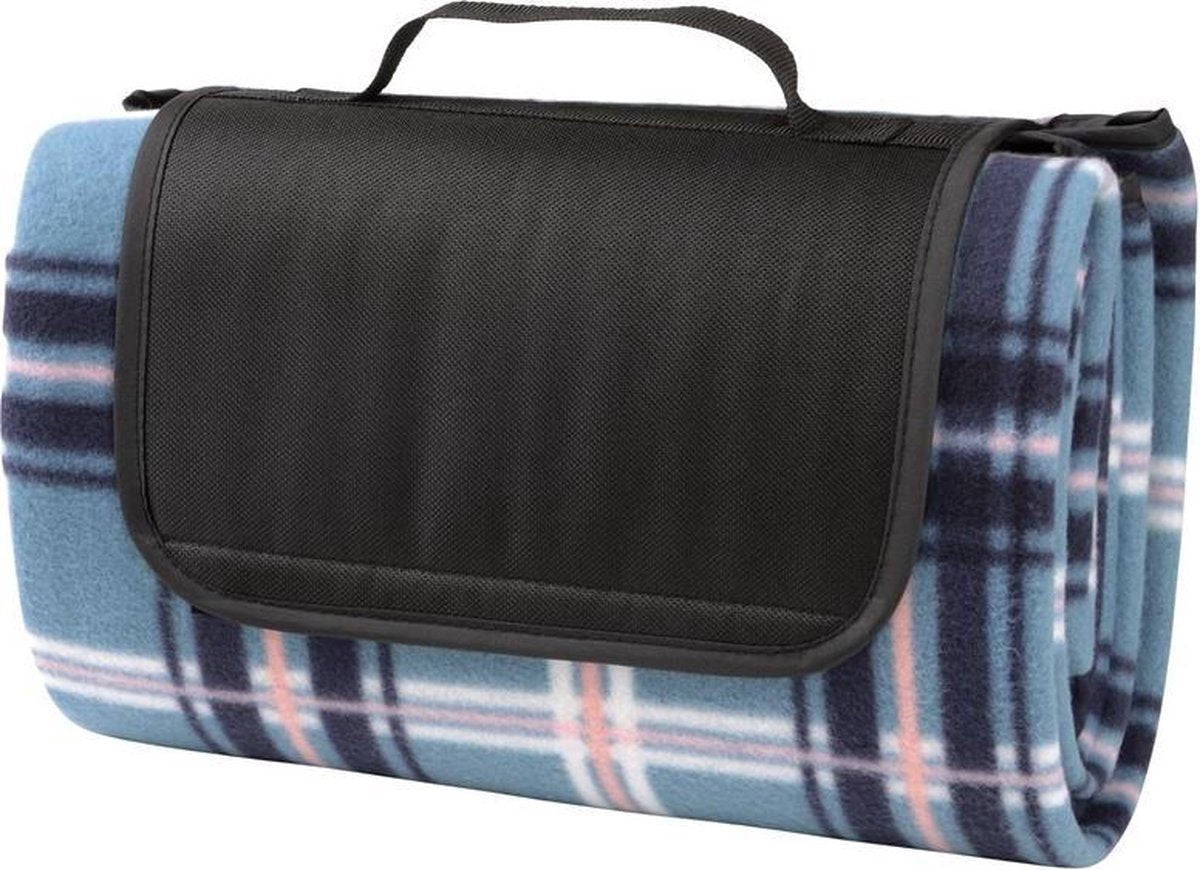 Picknickkleed - 150x125 - waterdicht - geruit - blauw