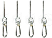 Indraai schommelhaak  met karabijnsluiting  4 pcs