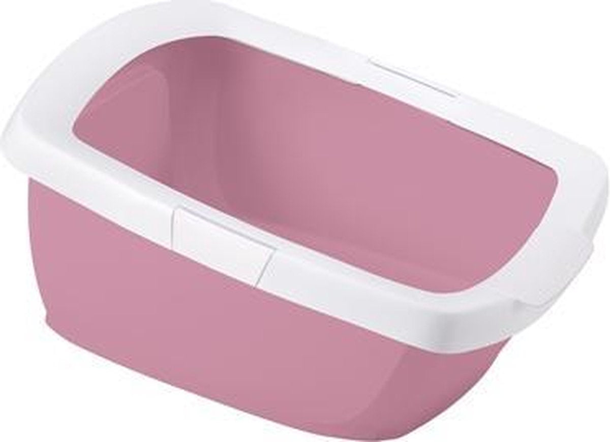 Imac kattenbak funny junior roze / wit - 57x43x28