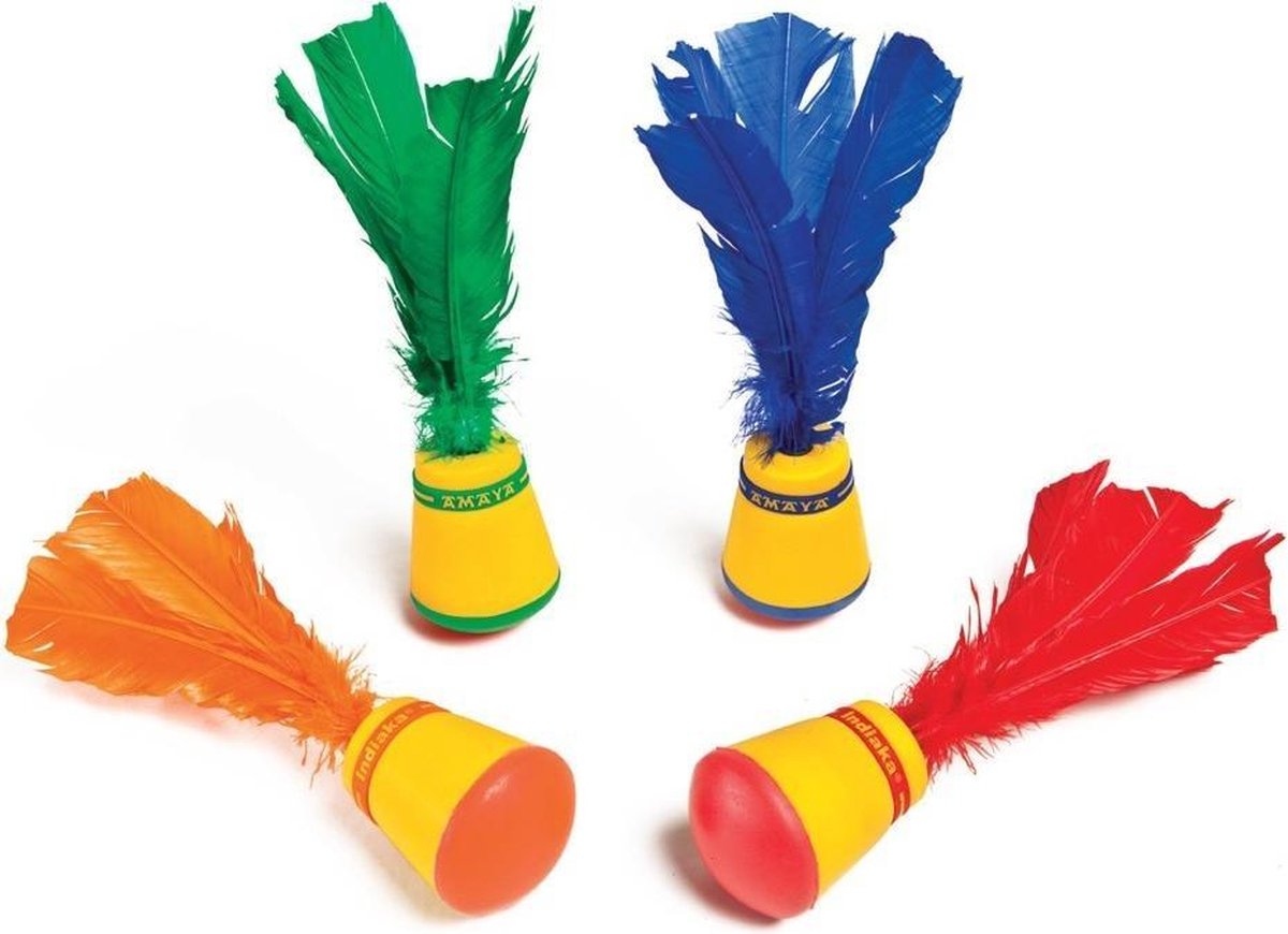 Indiaka Max | Hoogte 30 cm | Shuttle | Funsport | Peteca | Per Stuk