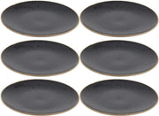 Orange85 Bord - Servies - Zwart - Goud - 6 stuks - Dinerborden - Bordenset - Set van 6 - Borden