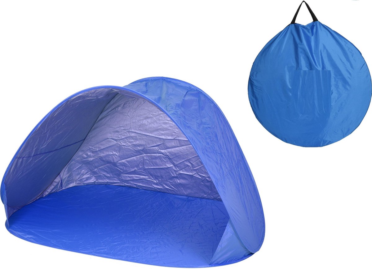 MaxxGarden Pop up strandtent - opvouwbare tent - 145x100x80 cm - BLAUW