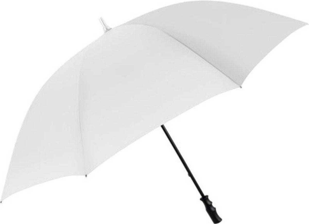 Perletti Golfparaplu Windproef 132 Cm Microvezel Wit