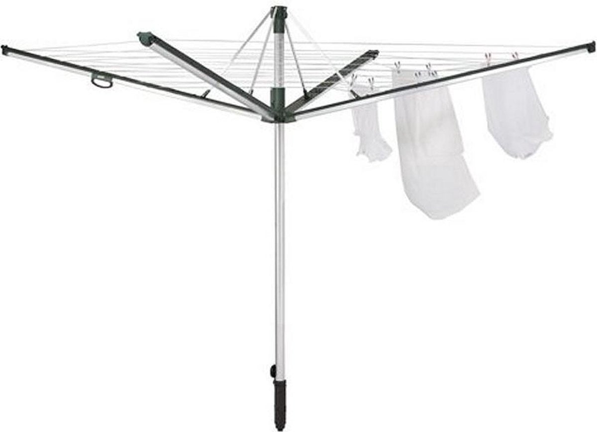 Leifheit 85277 Linomatic Plus 600 Droogmolen Zilver/Antraciet