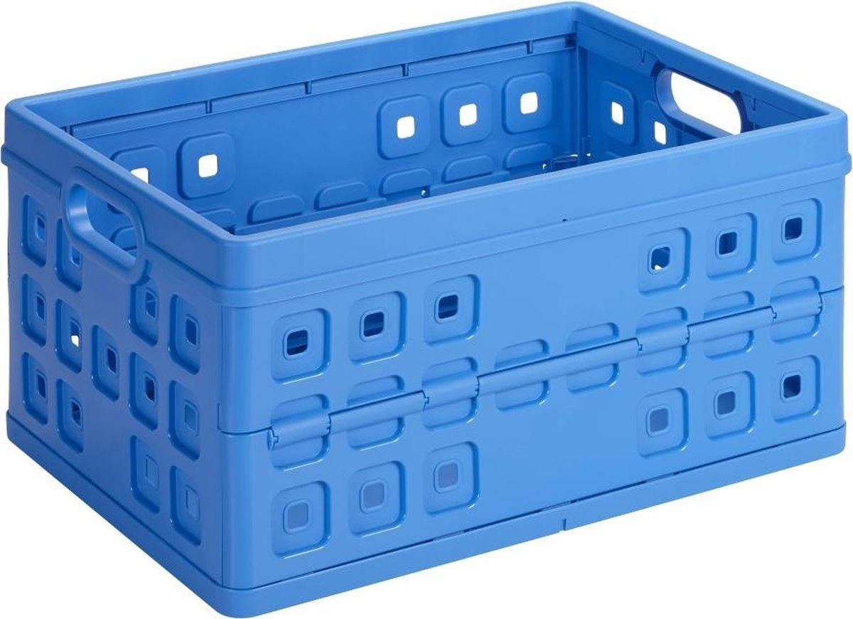 Sunware - Square vouwkrat 46L blauw - 54 x 38 x 26