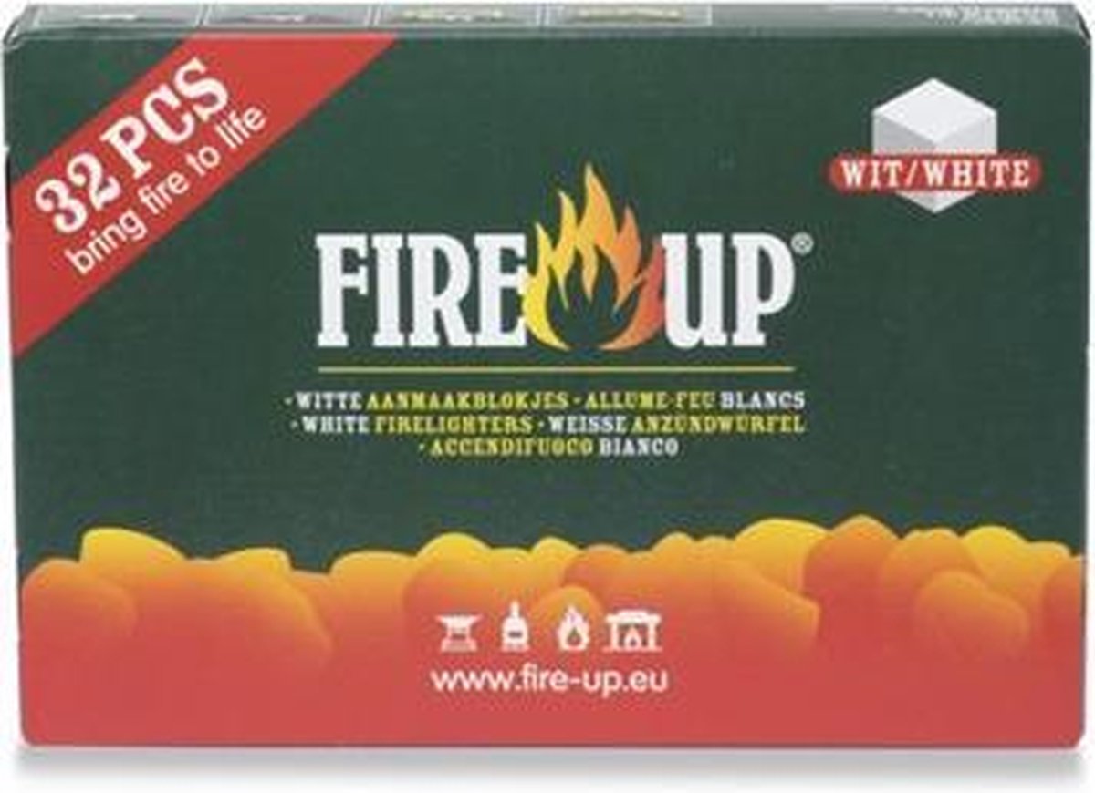 Fire-Up aanmaakblokjes wit pak a 32st.