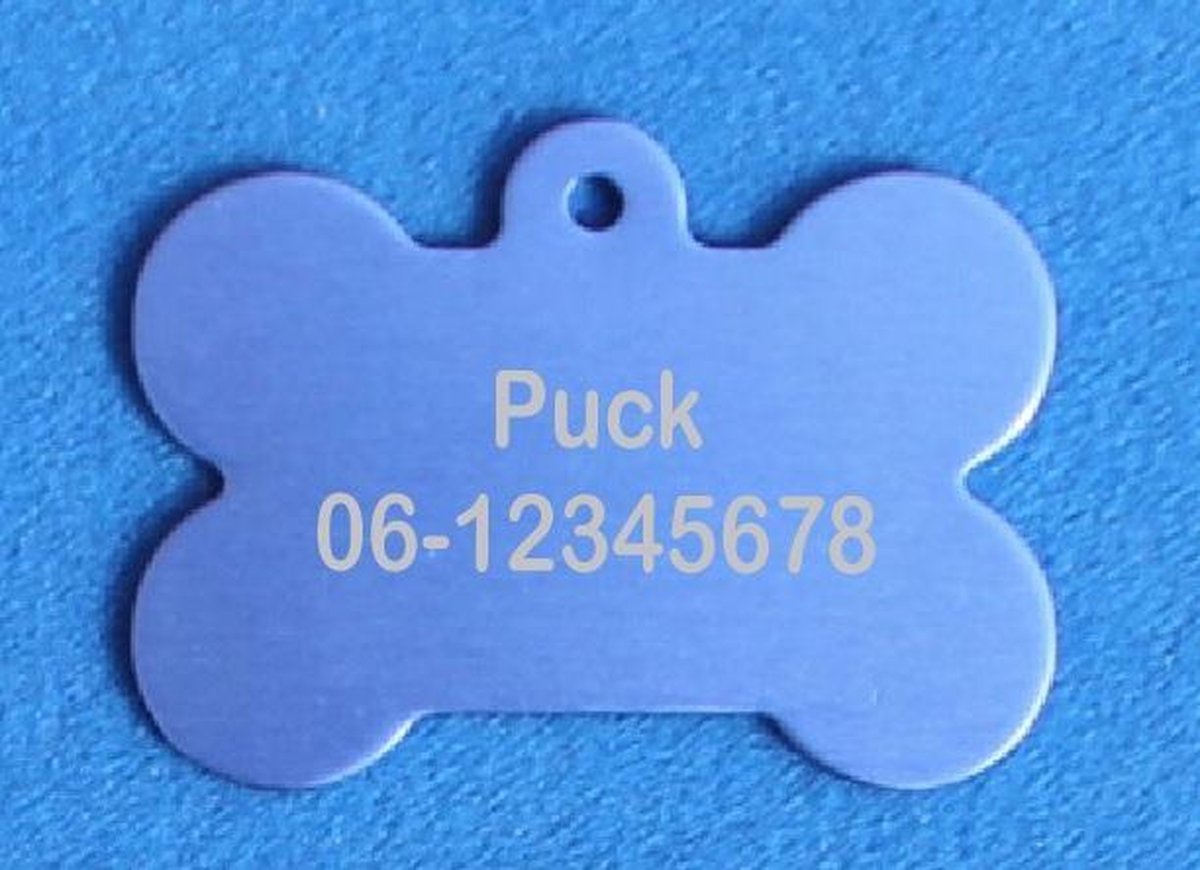 CombiCraft Penning / Hondenpenning Bot Blauw - Groot