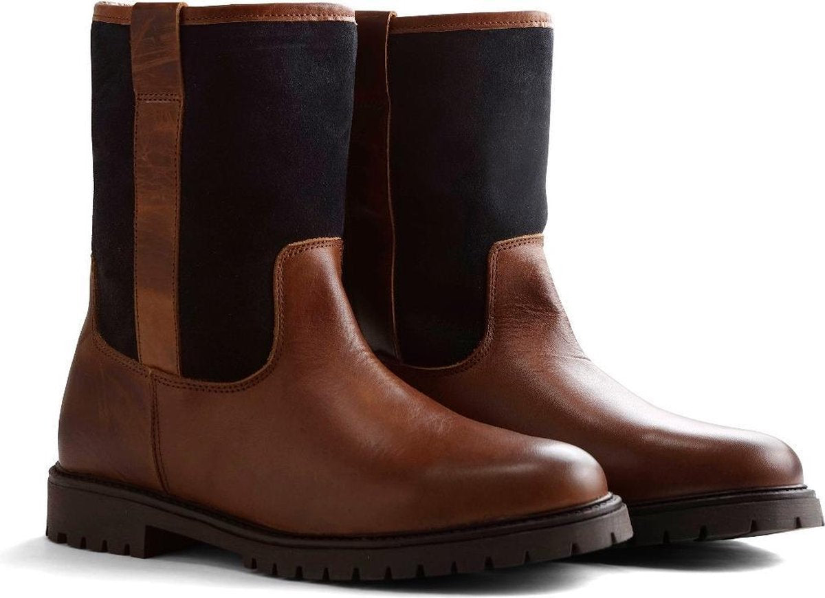 NoGRZ J.Celega Outdoorlaarzen Vrouwen - Blauw; Cognac - Maat 38
