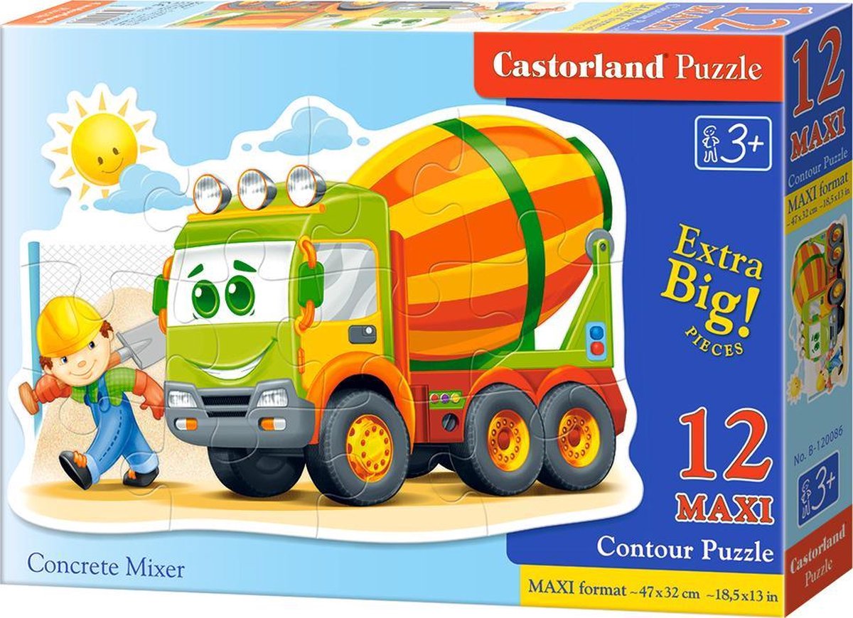 Concrete Mixer - 12 stukjes MAXI