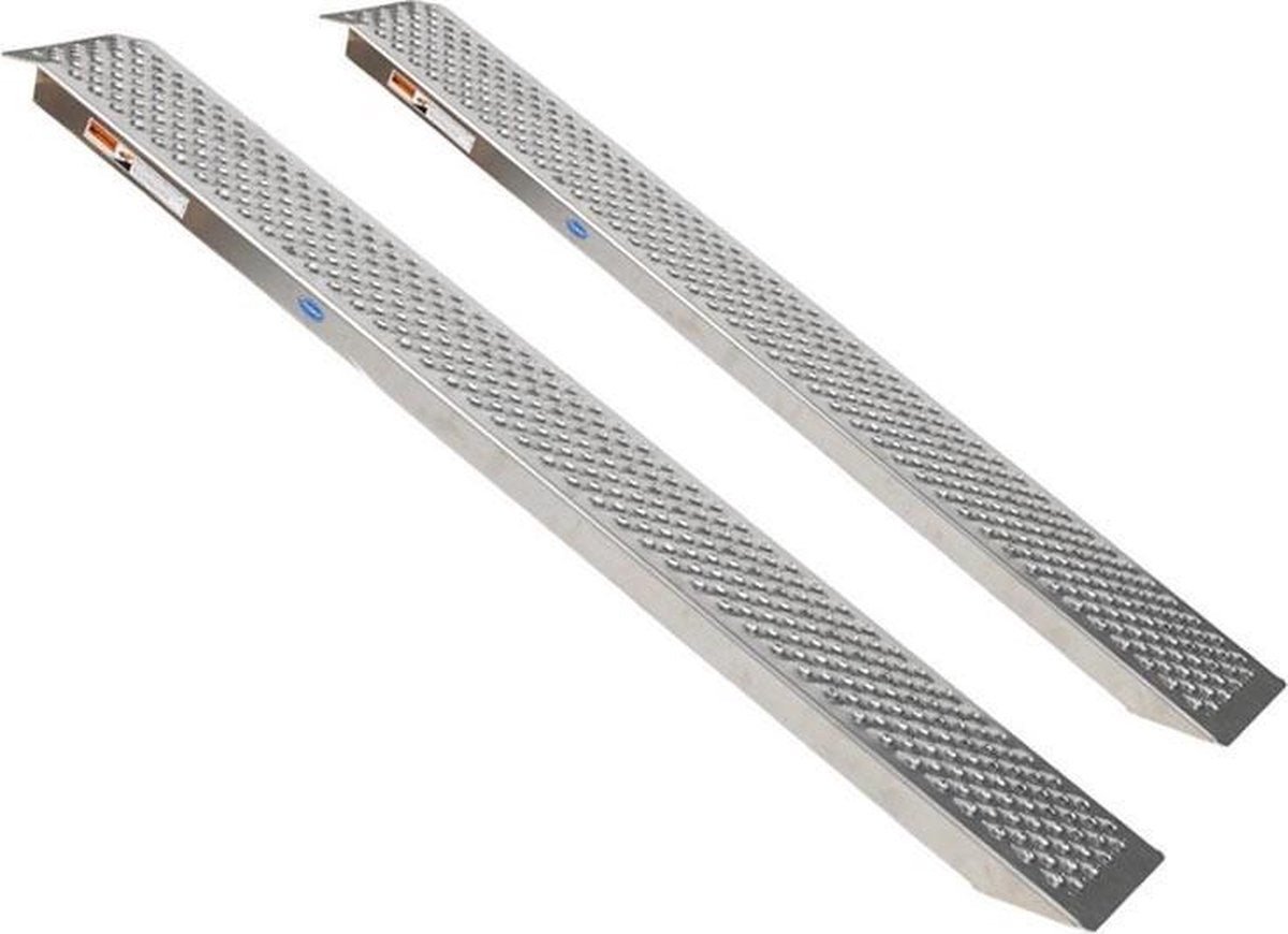 Datona® - Aluminium rijplaat - 200 cm - 2 stuks