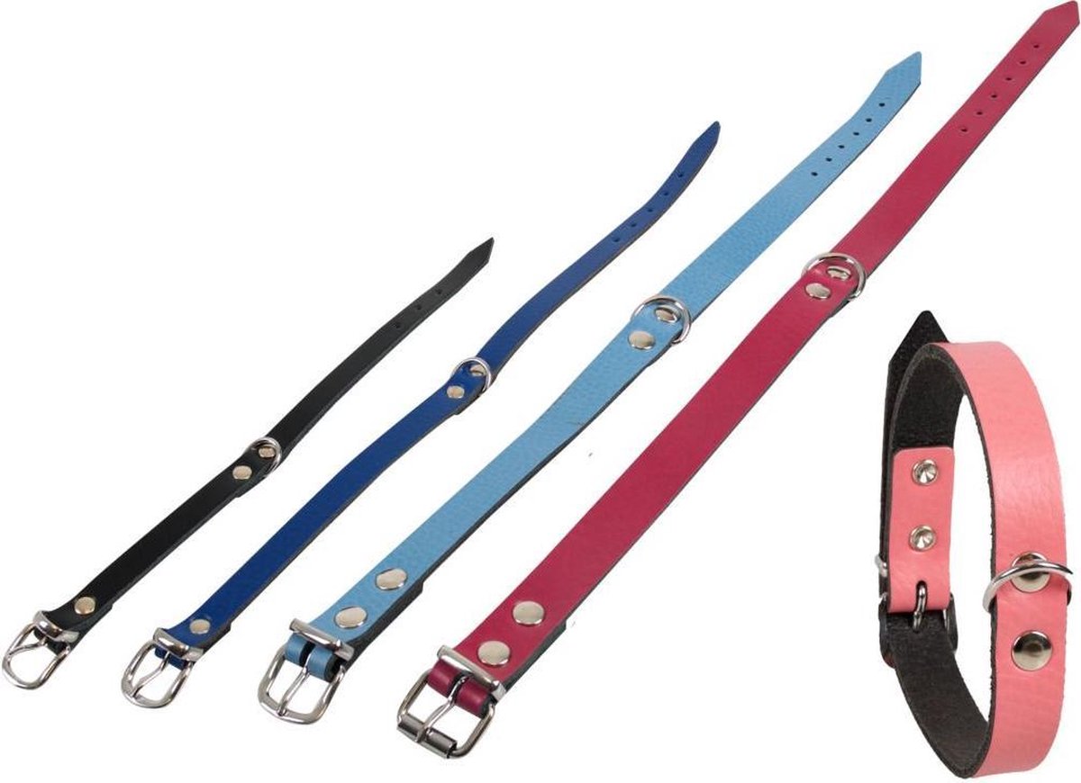 Collar youngster 47cm 18mm light blue verst/adj 34
