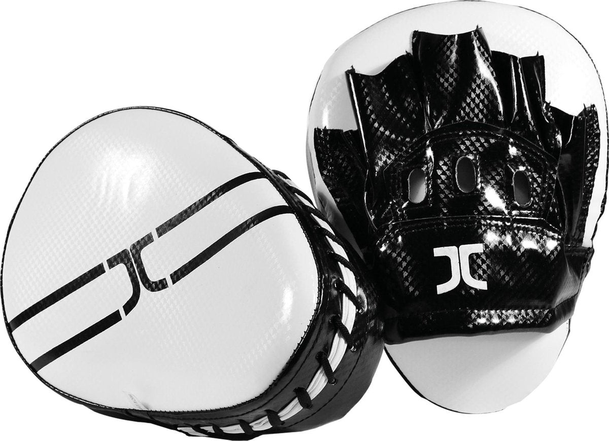 Taekwondo Focus-Handschoen (Curved Mitt) Jc Zwart-Wit