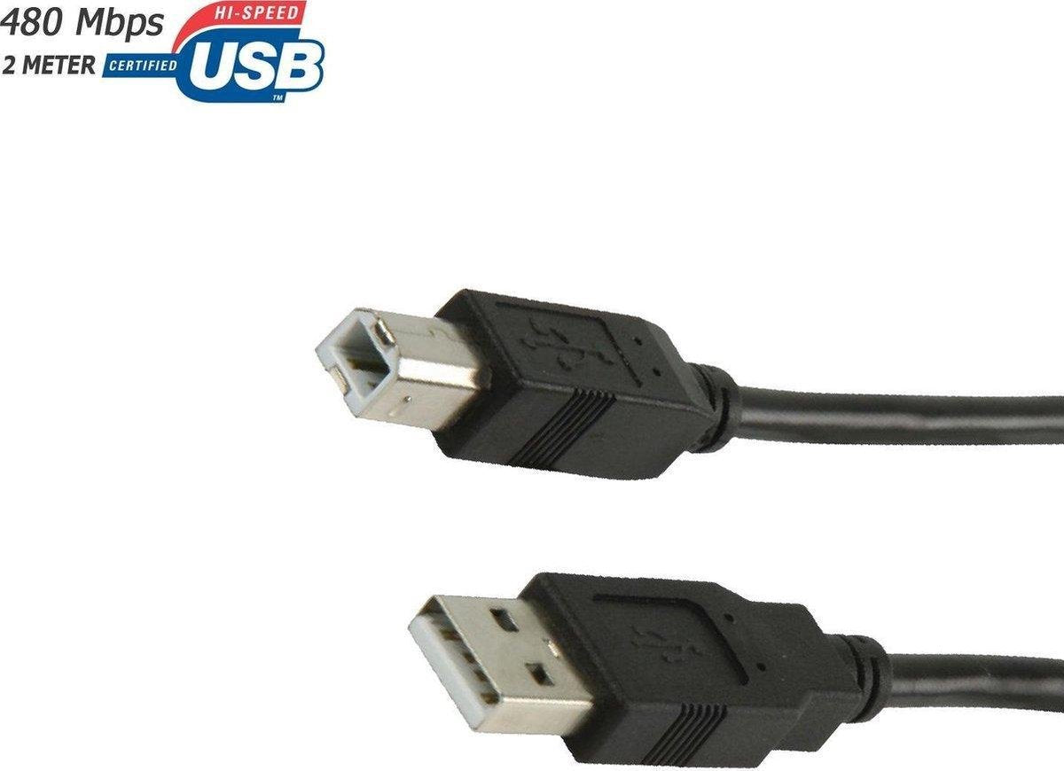 Usb 2.0 printerkabel 2 meter USB A to USB B