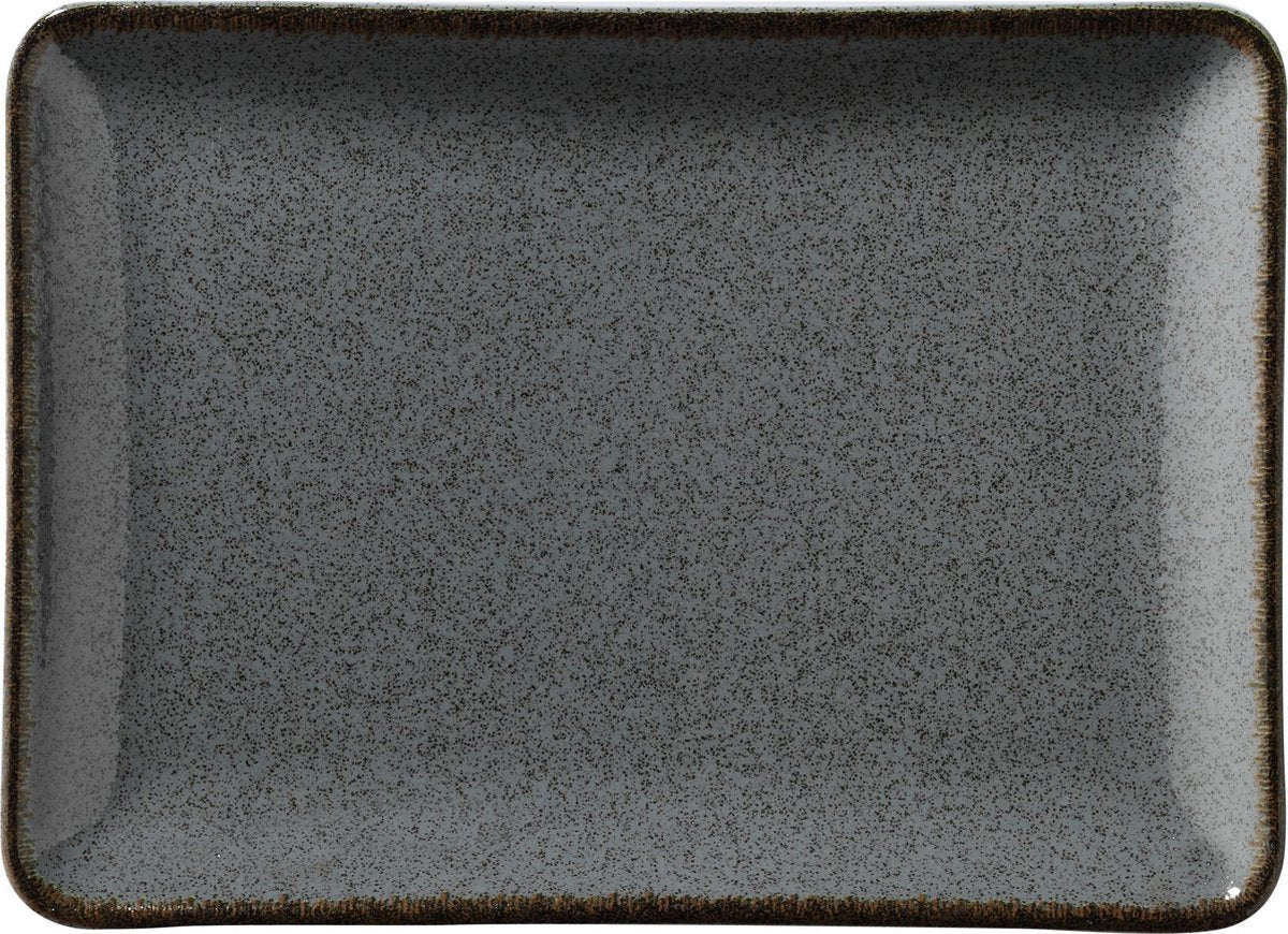 Supervintage Kitchen trend - servies - bord / schaal - Petrol Ocean - Aardewerk - Rechthoek 18-23 cm