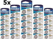 25 Stuks (5 Blisters a 5st) - Camelion CR2016 Professional Electronics 3V 90mAh Lithium knoopcel