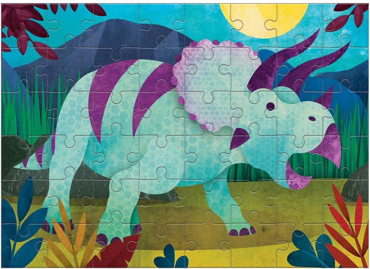 Mudpuppy Mini Puzzle/Triceratops