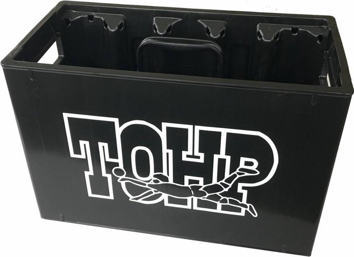 SoccerConcepts Bidonkrat extra stevig - Bidonrek - Inclusief 10 bidons - Zwart