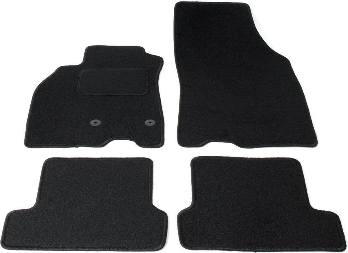 Automatten op maat - zwart stof - geschikt voor Renault Megane 3 2008-2015