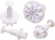 KitchenCraft Plunger cutter - set van 4 bloemen - Sweetly Does It | Kitchen Craft