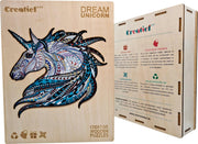Droom Eenhoorn - Houten Puzzel Volwassenen - Jigsaw puzzels - A3 formaat