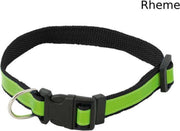 Reflecterende Hondenhalsband - Veiligheidsband - Verstelbaar - 50 x 2 cm - Zwart - Rheme