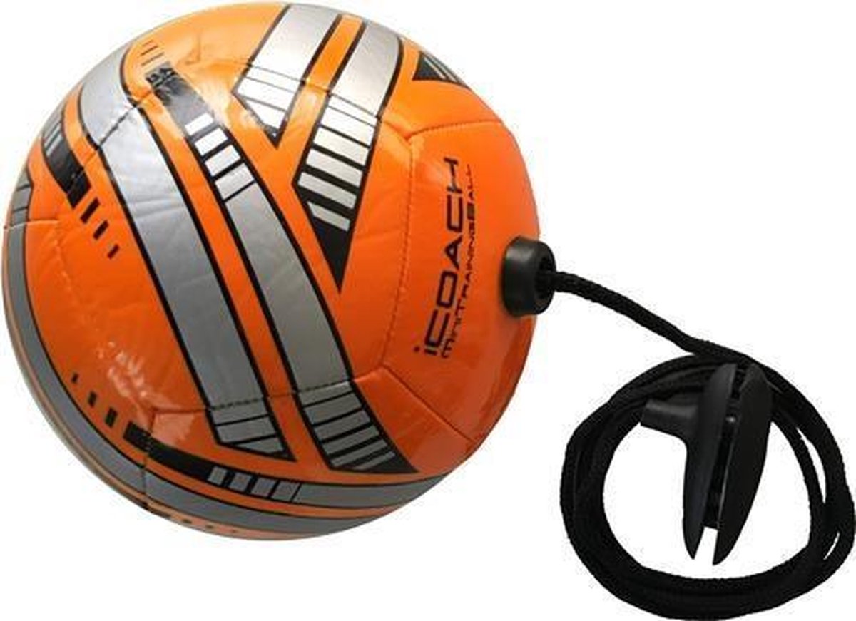 Amigo iCoach mini trainingsbal met handgrip oranje maat 2