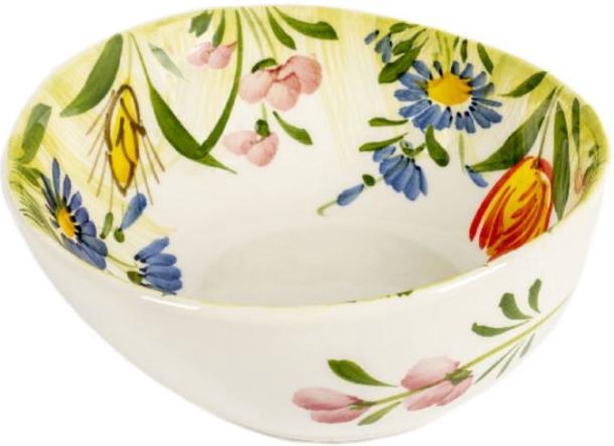 Organisch schaaltje veldbloemen klein 14 x 6 cm | EWBL43 | Piccobella
