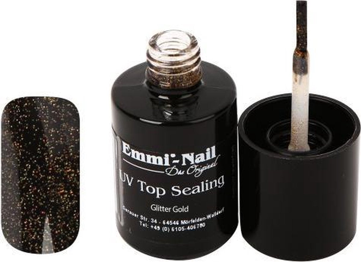 Emmi-Nail UV Top Sealing Glitter Goud