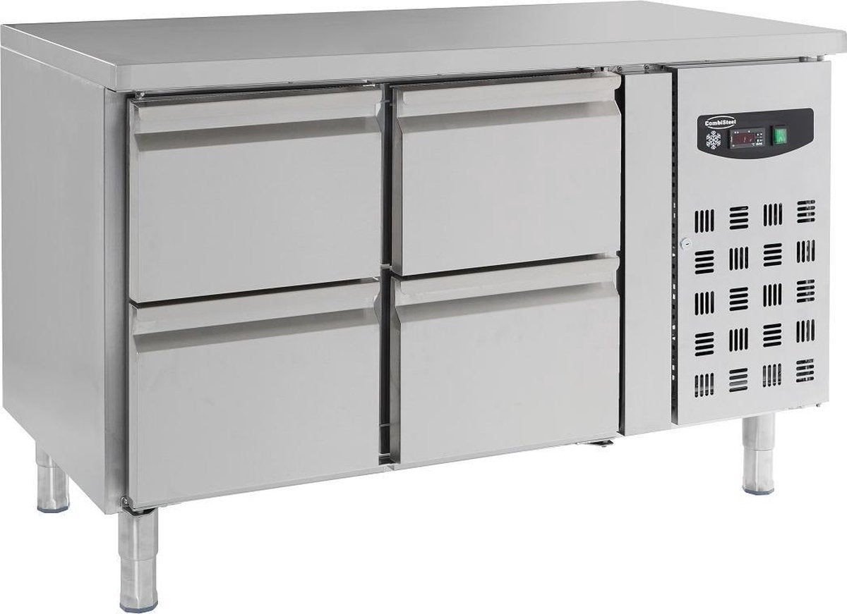 Professionele Standard Line Koelwerkbank | 4 laden | Standard Line | RVS | Combisteel | 7950.0225 | Horeca