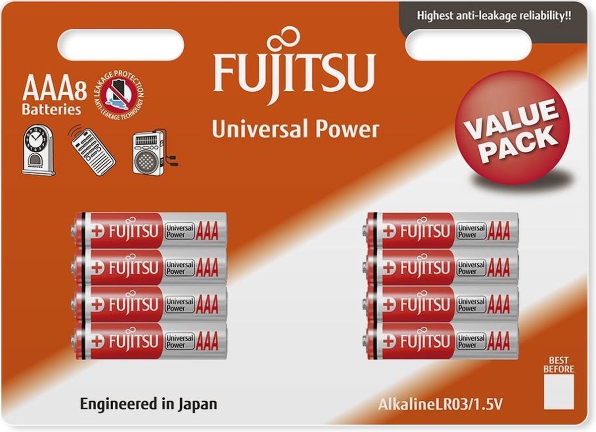 Fujitsu LR03(8B)FU Single-use battery AAA Alkaline 1