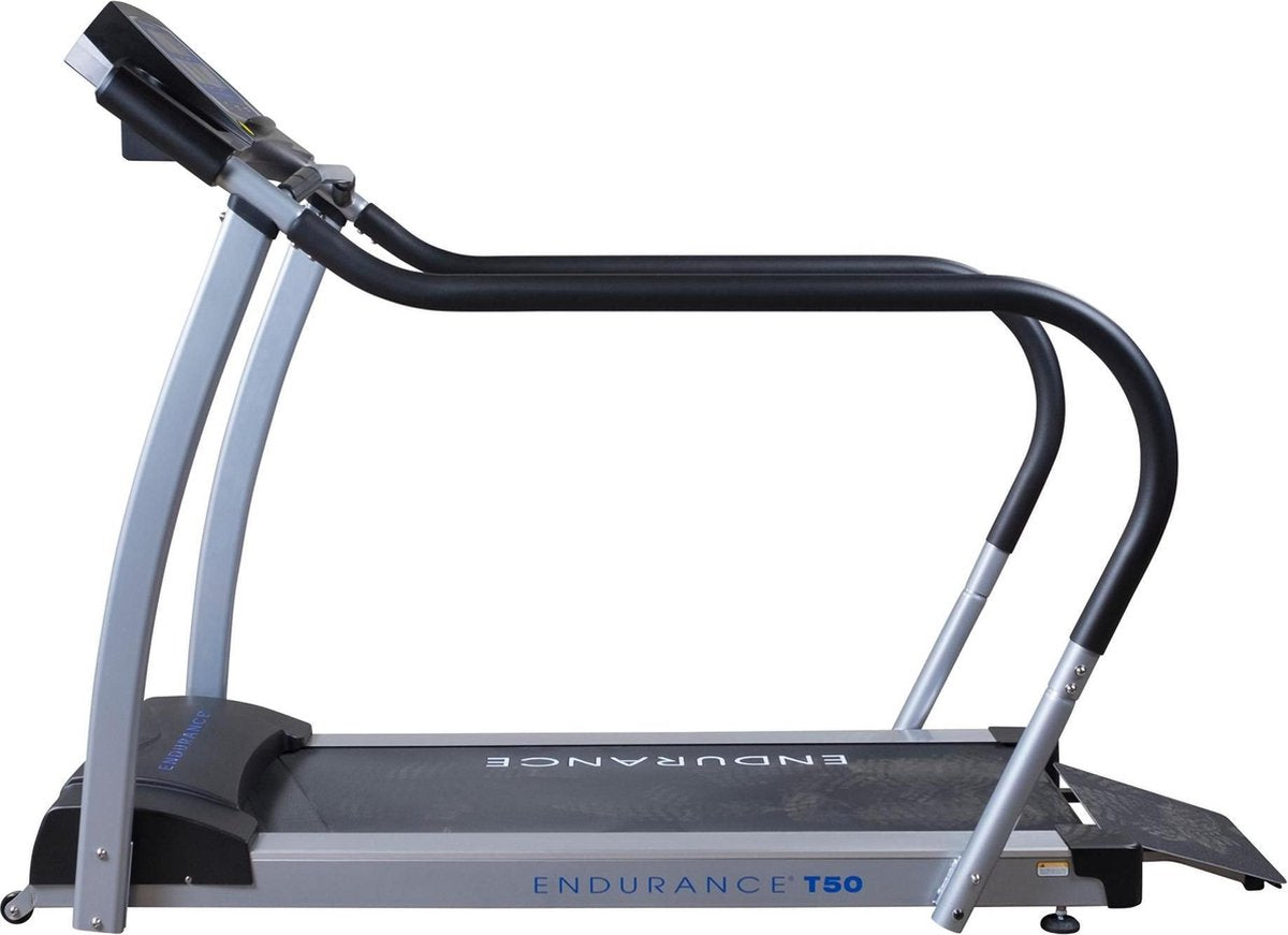 BodySolid T50 Loopband Met Handrails - Uitstekende Garantie - voor Senioren / Revalidatie / Beginnende Sporters