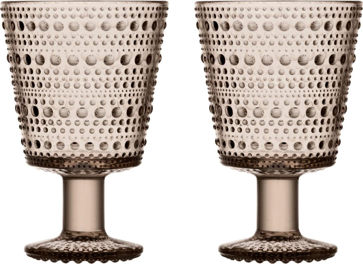Iittala Glas Kastehelmi 260 ml Linen - 2 Stuks
