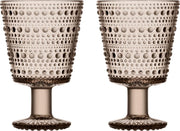 Iittala Glas Kastehelmi 260 ml Linen - 2 Stuks