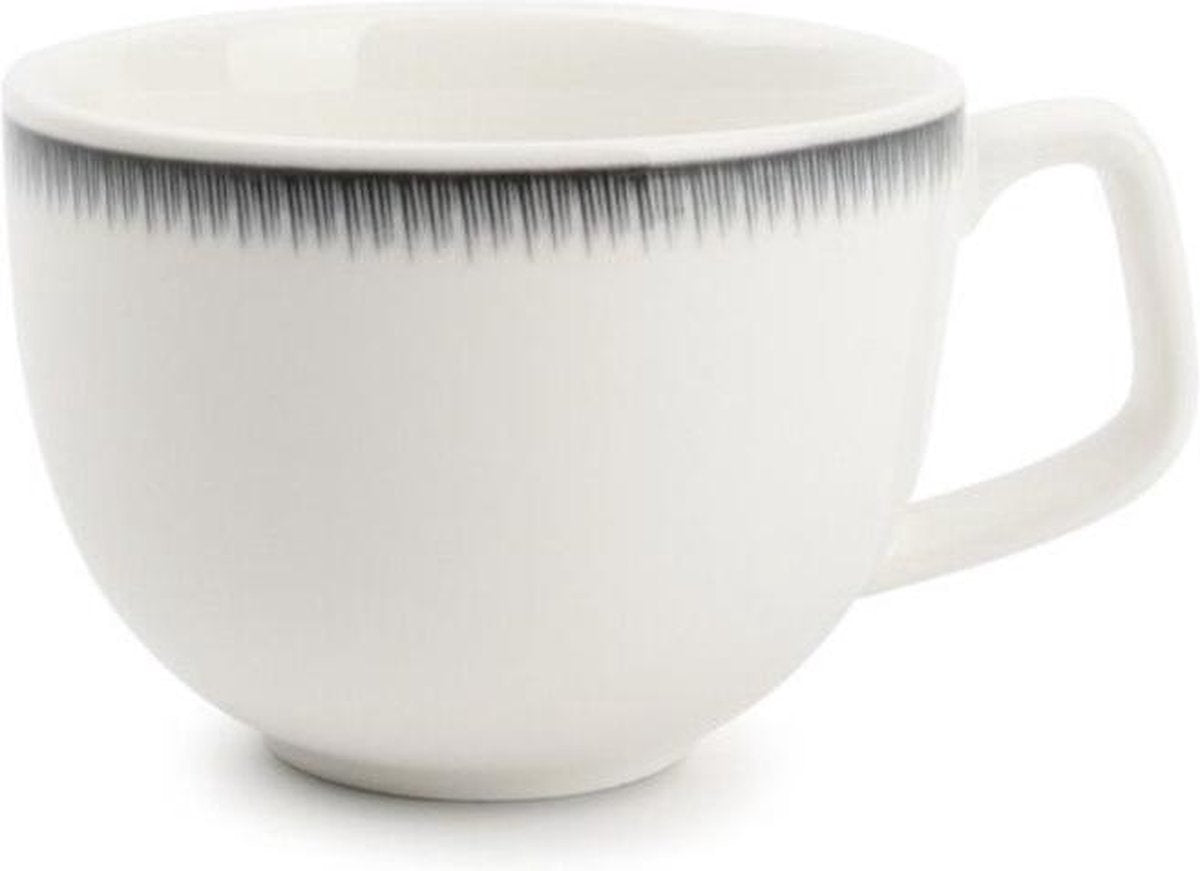 Salt&Pepper Kop 20cl en schotel wit Alba set/4