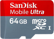 Micro SDXC kaart 64GB Mobile Ultra class 10 van SanDisk (geheugenkaart)