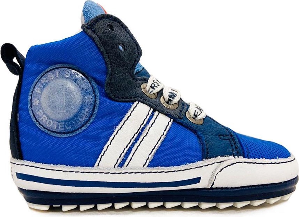 Blauwe ShoesMe Veterschoenen Flex Baby Proof