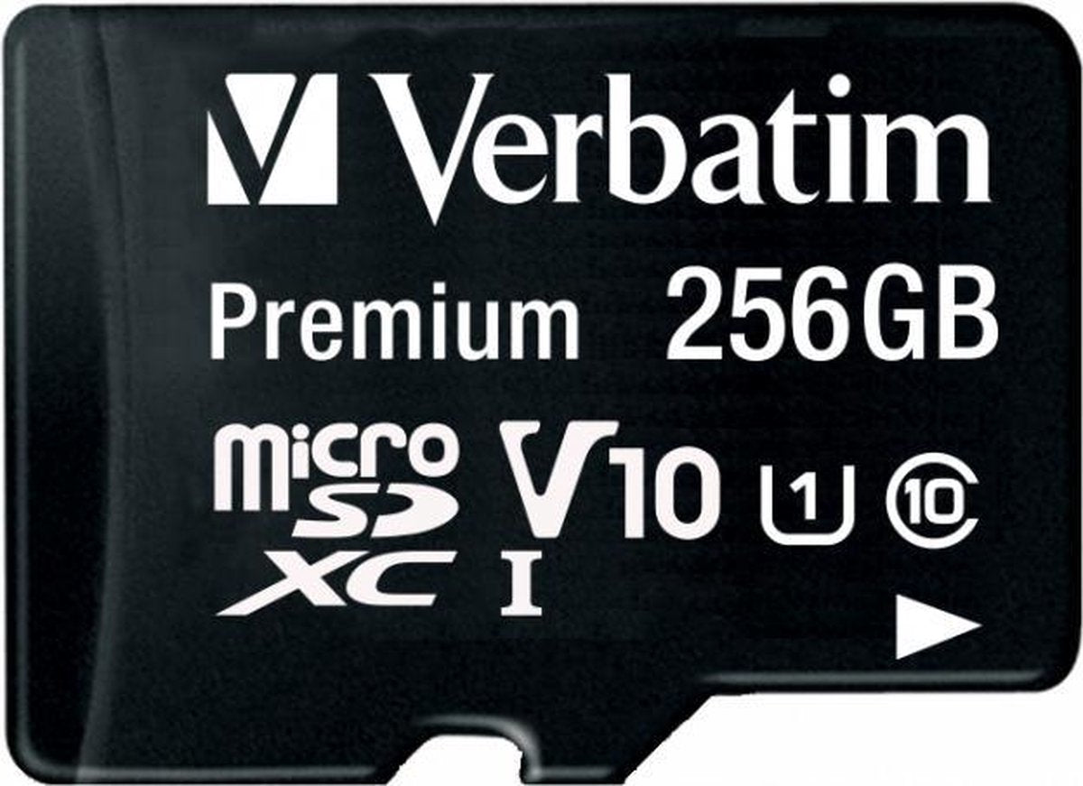 Verbatim 256GB microSDHC/SDXC flashgeheugen MicroSDXC UHS-I Klasse 10