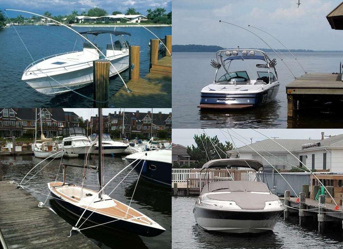Taylor Made standaard MW.160 Mooring Whips voor 10 meter Boot