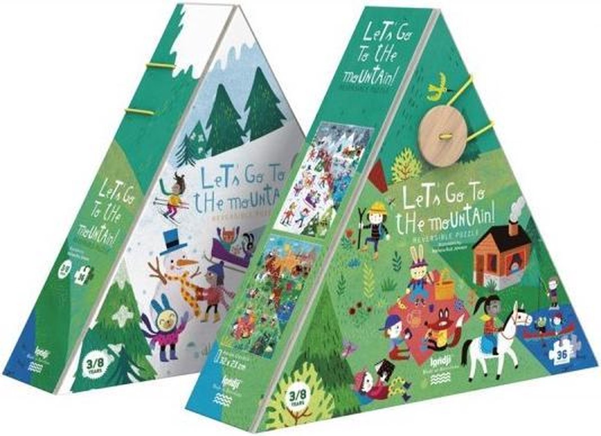 Puzzel let's go to the mountain 3+ jaar - Londji