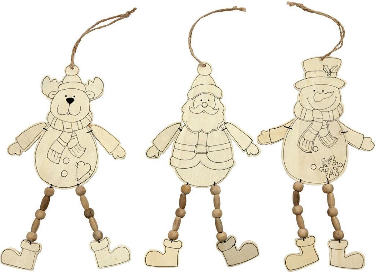 Christmas Ornaments. H: 20 cm. 3 pc